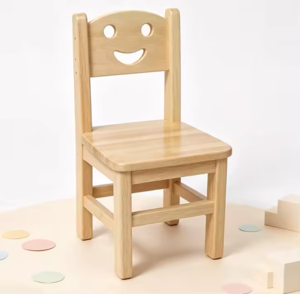 Solid Wood Kindergarten Desk and Chair Set